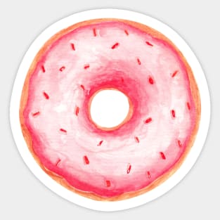 Pink Donut Sticker